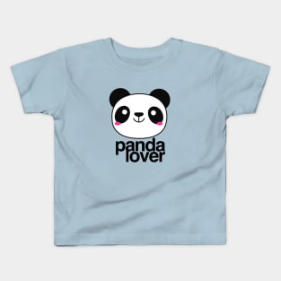 Panda Lover sweet cute panda face Kids T-Shirt